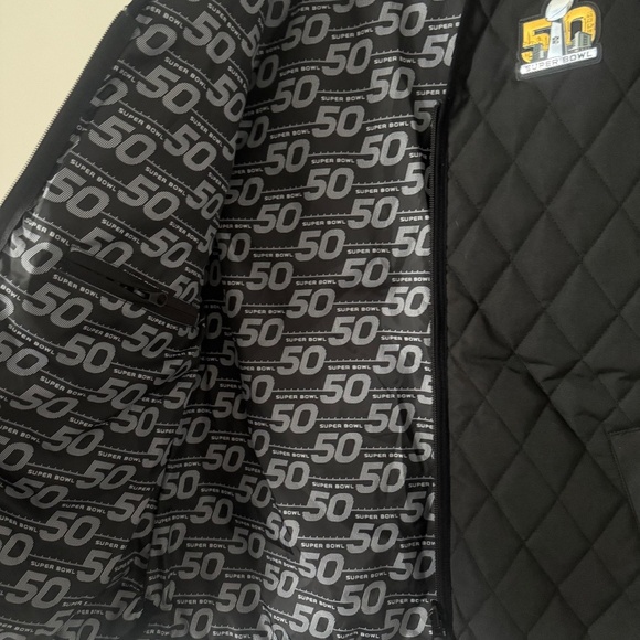 NFL Super Bowl 50 Commemorative Warm Cozy Quilted Women’s Vest - Picture 4 of 7